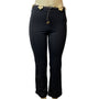 Girls Identity Youth Black Pants W Floral Belt Sz L/14 - New