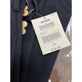 Girls Identity Youth Black Pants W Floral Belt Sz L/14 - New
