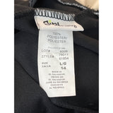 Girls Identity Youth Black Pants W Floral Belt Sz L/14 - New