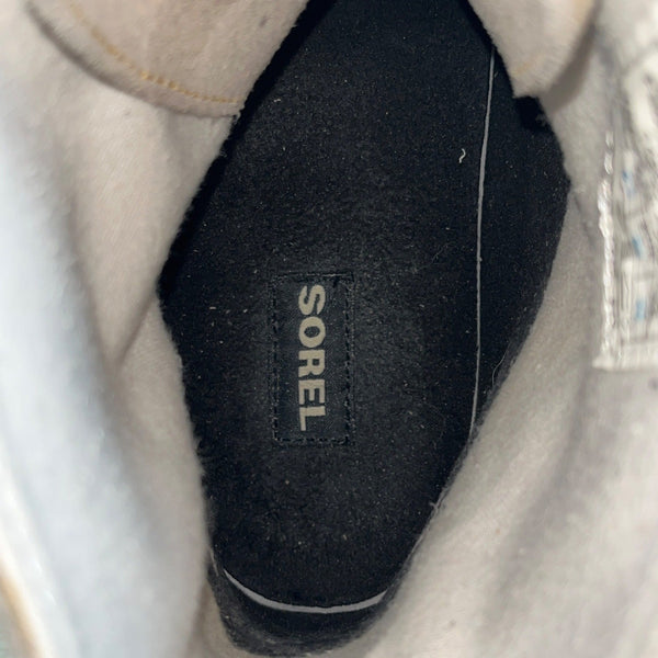 Sorel Women’s Grey & Rust Suede Lace-Up Joplin Winter Ankle Boots Size 8