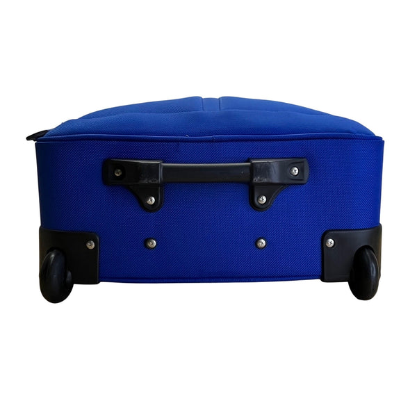 Delsey Blue Rolling Underseat Telescopic Handle & Shoulder Strap Carry-On Bag