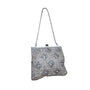 Vintage Made in Western Germany Silver Tone and Sparkly Rhinestone Evening Purse Sz S