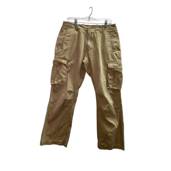 Gap Mens Khaki Cotton Cargo Pants With Multiple Pockets Size 31x30 Casual Durable
