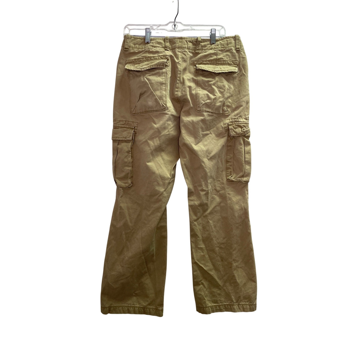 Gap Mens Khaki Cotton Cargo Pants With Multiple Pockets Size 31x30 Casual Durable