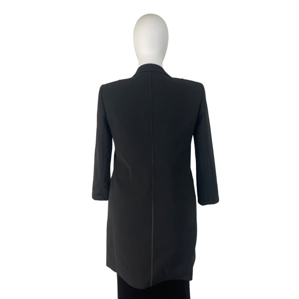 Lafayette 148 Black Womens Blazer 3/4 Sleeve Single-Button Size 14