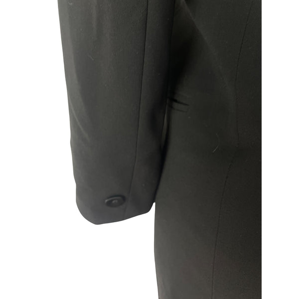 Lafayette 148 Black Womens Blazer 3/4 Sleeve Single-Button Size 14