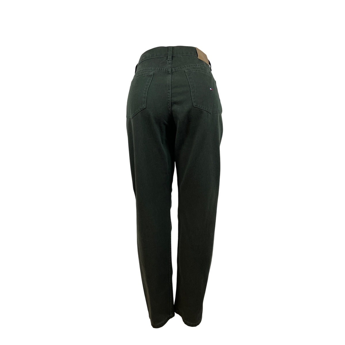 Tommy Hilfiger Womens Olive Jeans Comfortable Fit Denim Trousers Size 12
