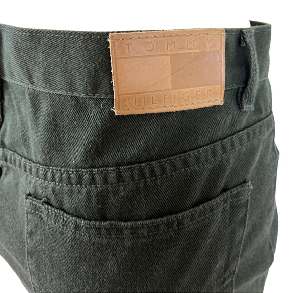 Tommy Hilfiger Womens Olive Jeans Comfortable Fit Denim Trousers Size 12