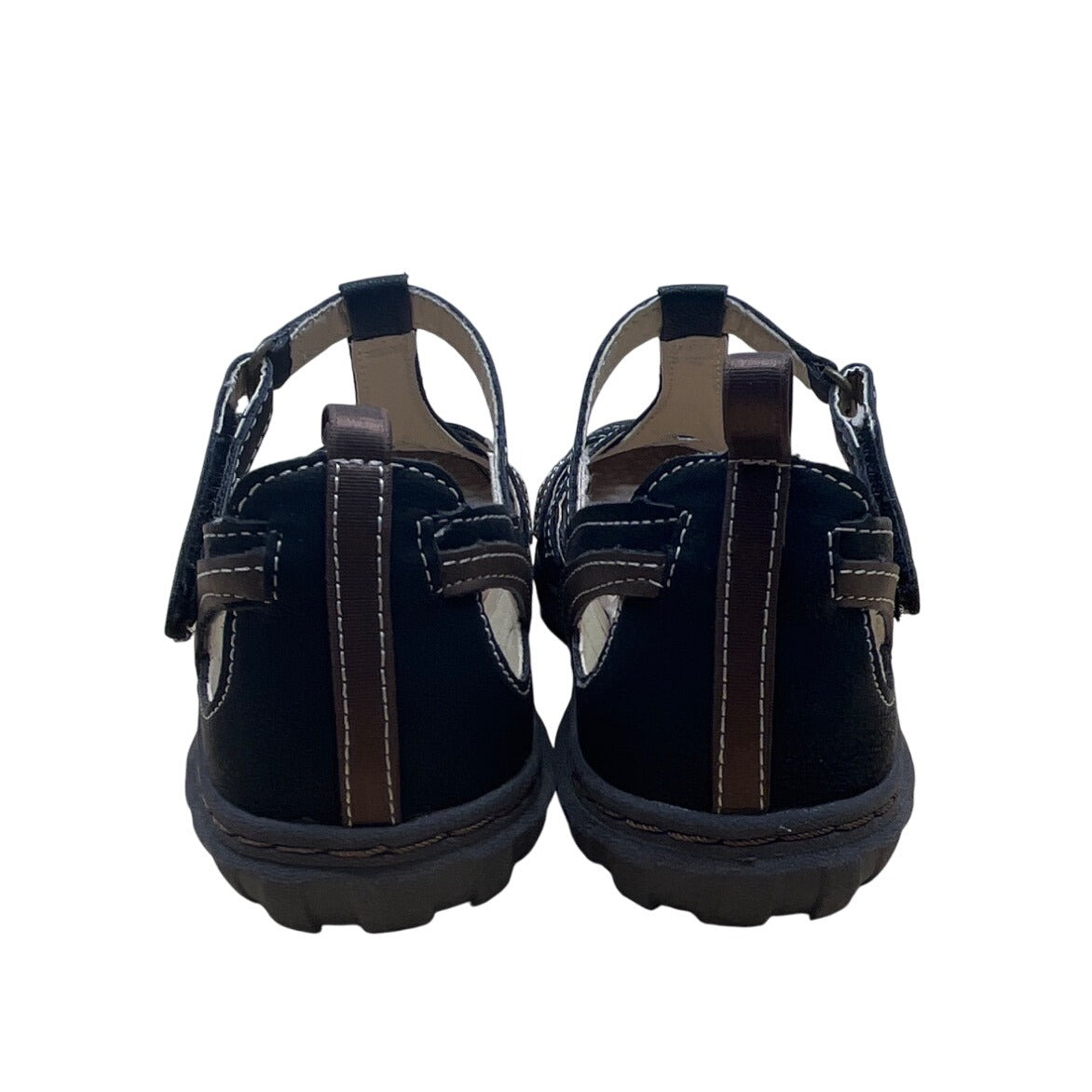 JBU Dove Women’s Black Earth Memory Foam Strapped Closure Sandals Sz 6.5M