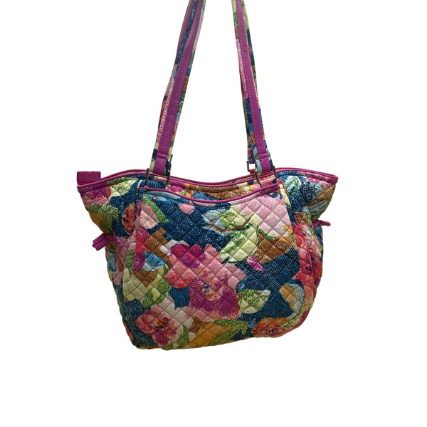 Vera Bradley Women’s Multicolor Quilted Floral Adjustable Straps Tote Bag