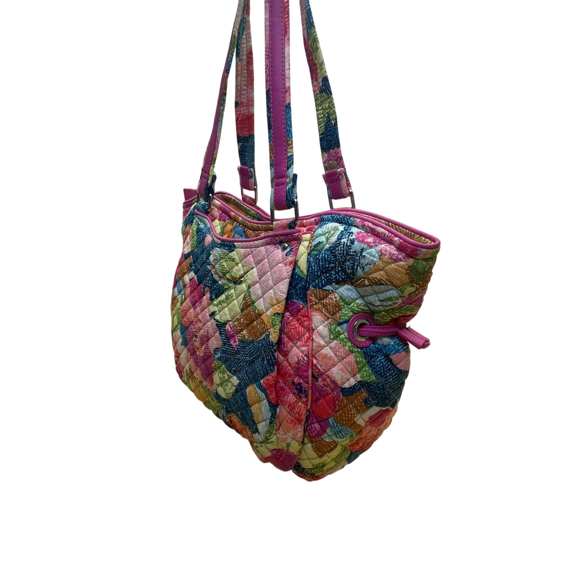 Vera Bradley Women’s Multicolor Quilted Floral Adjustable Straps Tote Bag