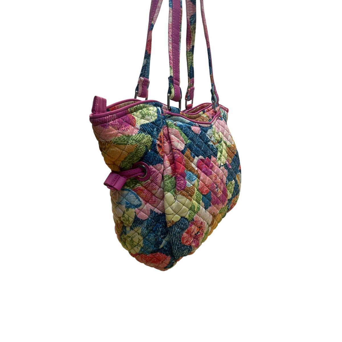 Vera Bradley Women’s Multicolor Quilted Floral Adjustable Straps Tote Bag