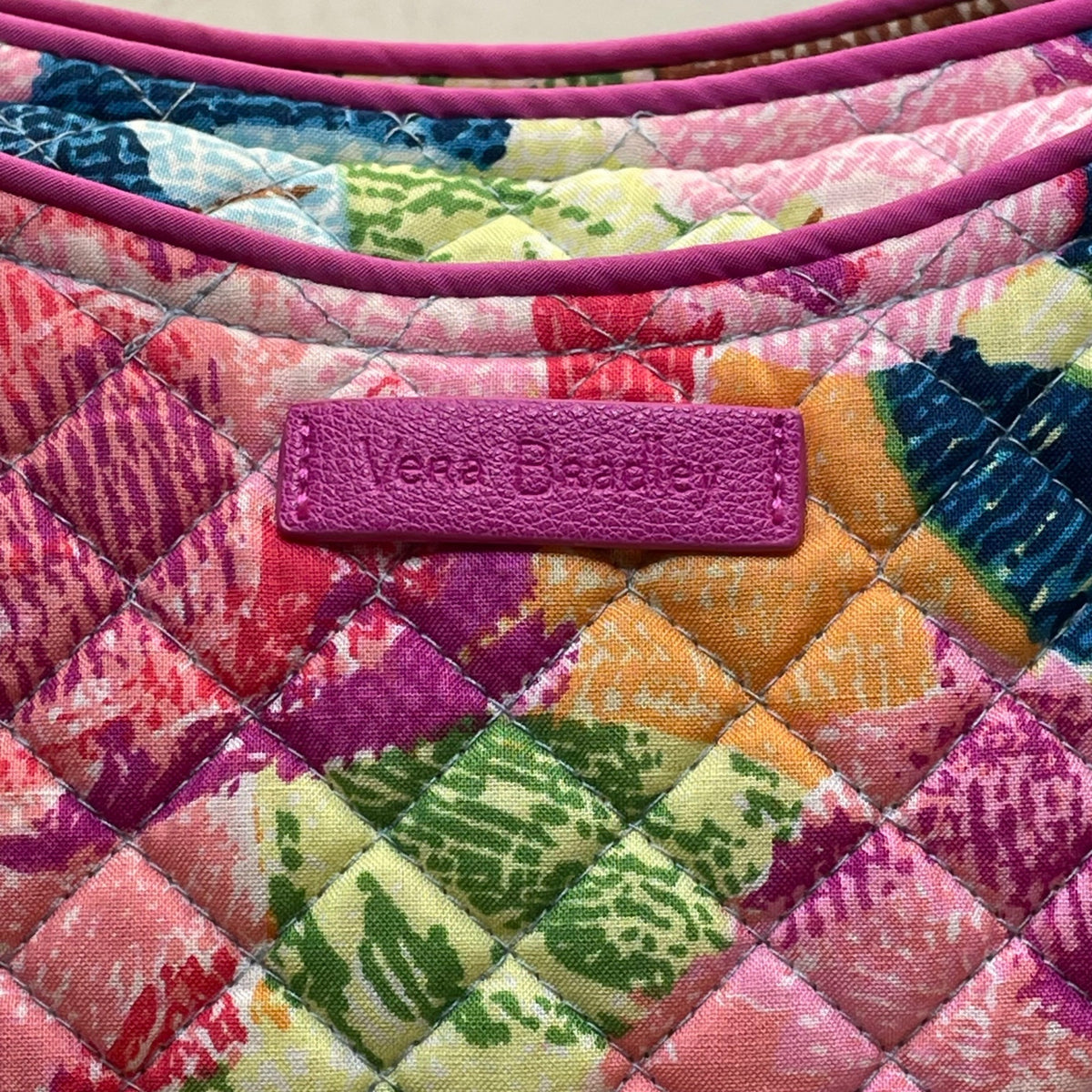 Vera Bradley Women’s Multicolor Quilted Floral Adjustable Straps Tote Bag