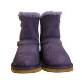 Kirkland Kid’s Purple Faux Fur Lined Shearling Buckle Ankle Boots Size K3