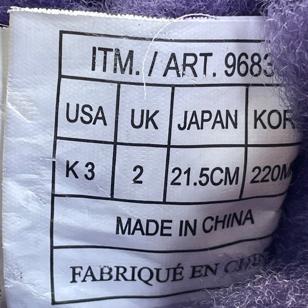 Kirkland Kid’s Purple Faux Fur Lined Shearling Buckle Ankle Boots Size K3