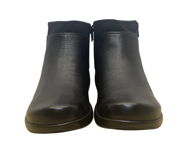 Easy Spirit Women’s Black Leather Double Side Zipper Lexer Ankle Boots Size 10M