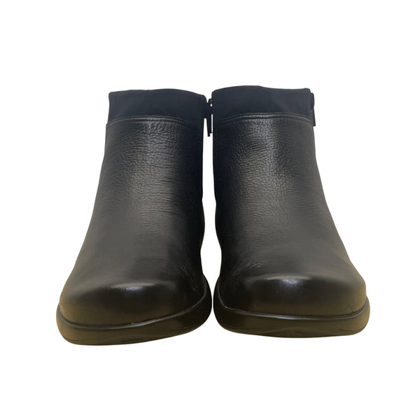 Easy Spirit Women’s Black Leather Double Side Zipper Lexer Ankle Boots Size 10M