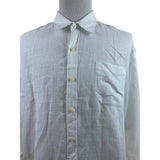 Tommy Bahama Mens White Long Sleeve Button-Up Shirt Casual Lightweight Size XXL