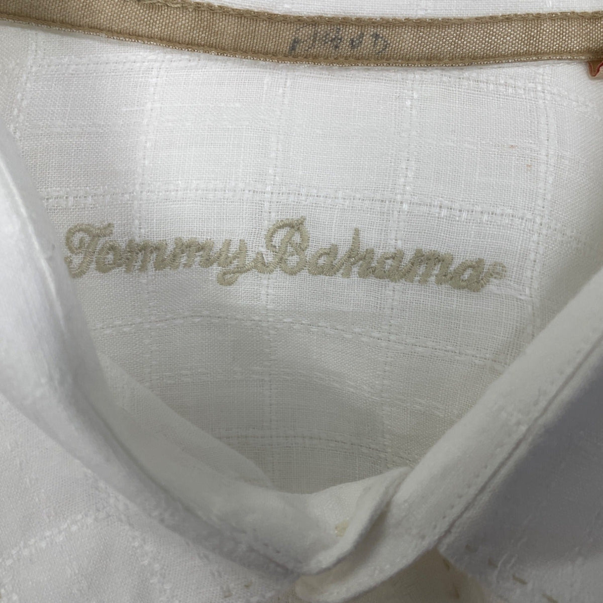Tommy Bahama Mens White Long Sleeve Button-Up Shirt Casual Lightweight Size XXL