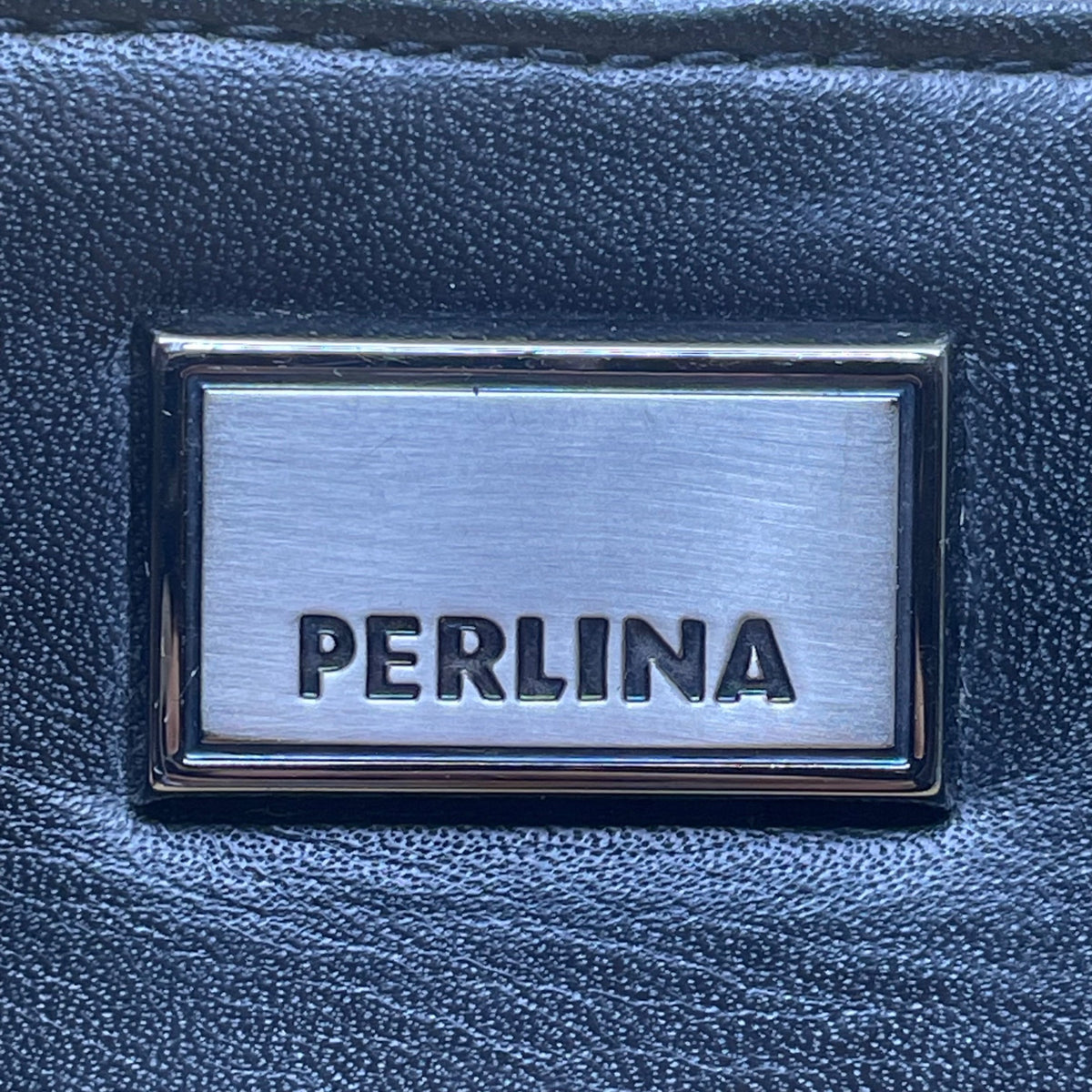 Perlina Women’s Black Leather Adjustable Strap Minimalist Design Crossbody Bag