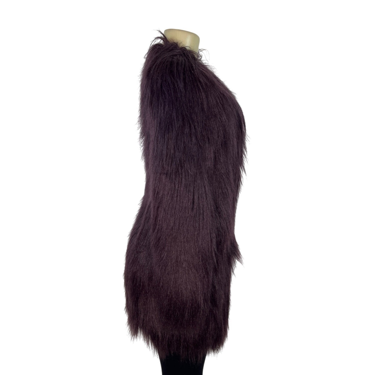 Unreal Fur Womens Faux Fur Coat In Plum Purple Size XS