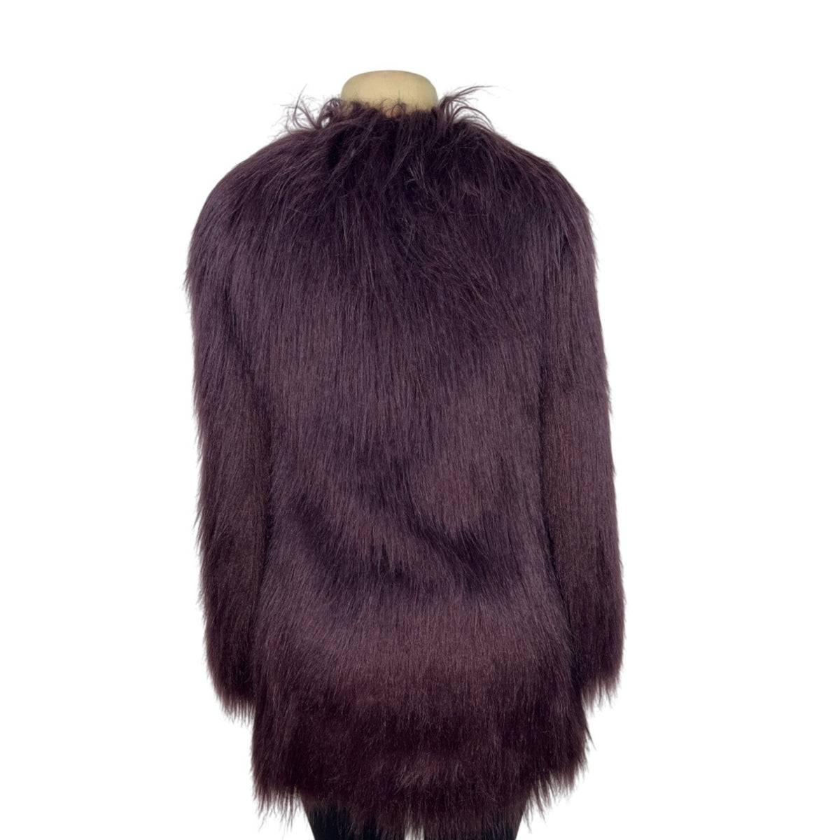 Unreal Fur Womens Faux Fur Coat In Plum Purple Size XS