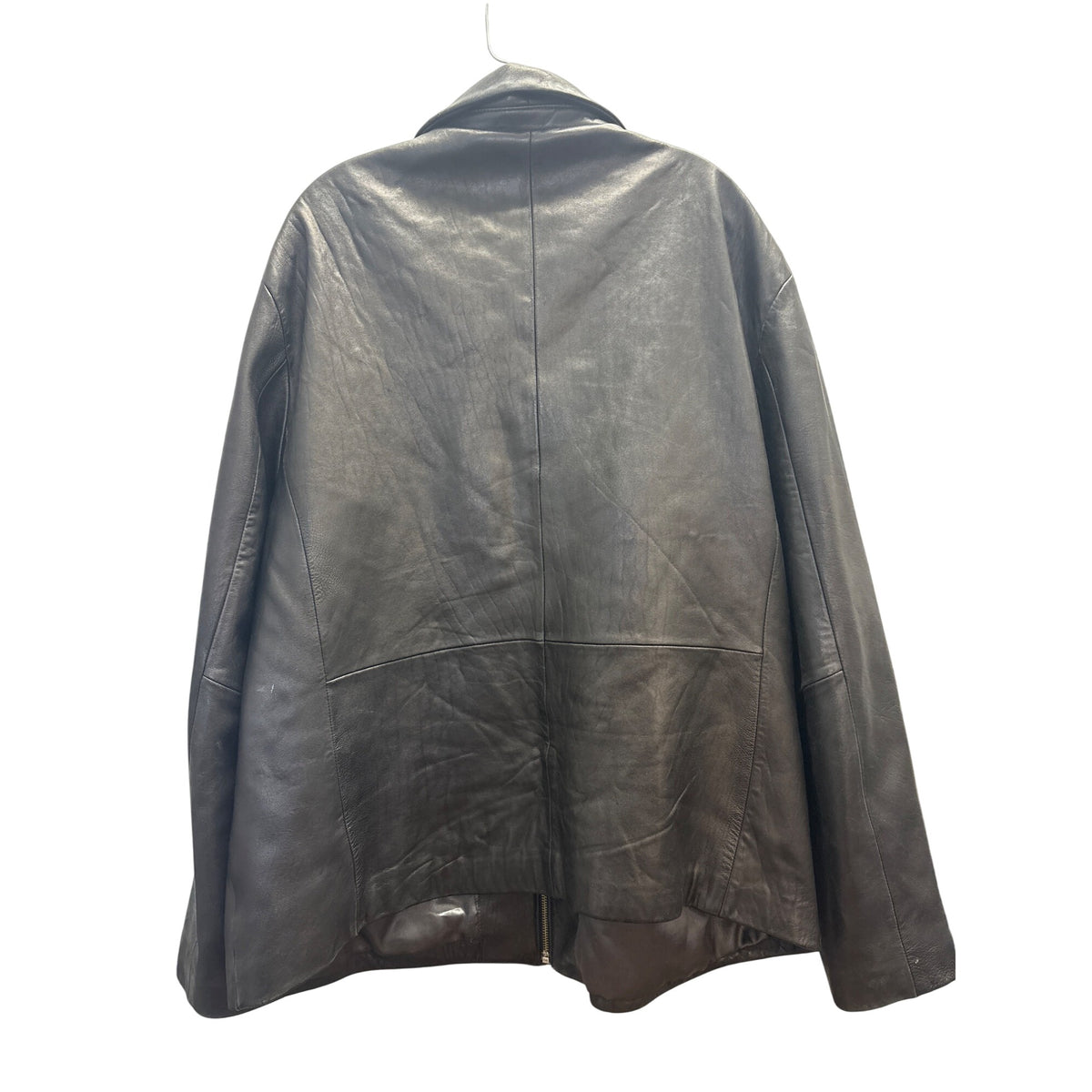 Kirkland Mens Black Leather Jacket Full Zip Signature Collection XXL Coat