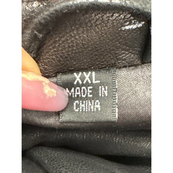 Kirkland Mens Black Leather Jacket Full Zip Signature Collection XXL Coat