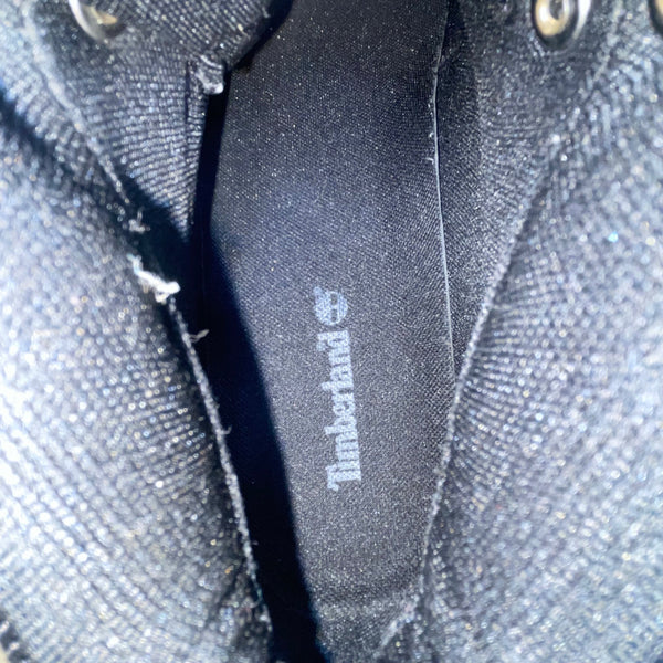 Timberland Men’s Black Leather White Ledge Mid Waterproof Hiking Boots Size 10