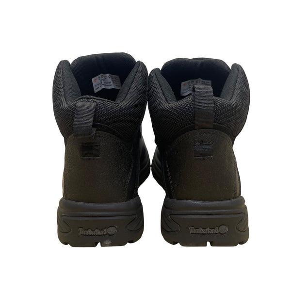 Timberland Men’s Black Leather White Ledge Mid Waterproof Hiking Boots Size 10