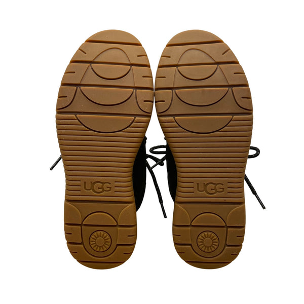 UGG Women’s Black Suede Shearling Lined Lakesider Heritage Hiking Boots Size 6.5