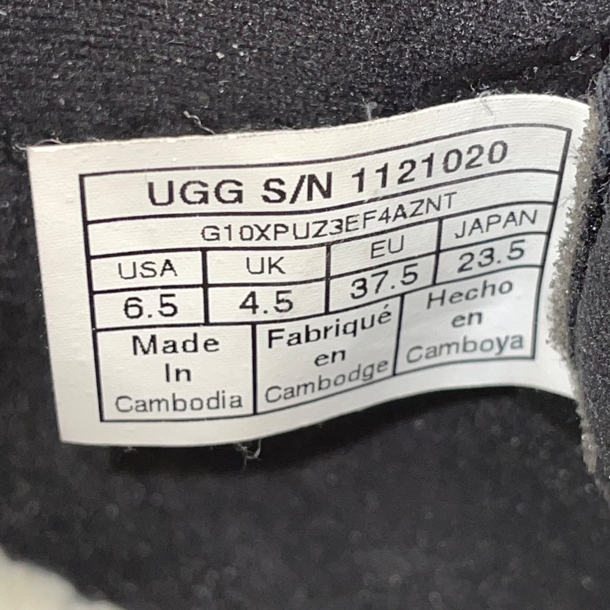 UGG Women’s Black Suede Shearling Lined Lakesider Heritage Hiking Boots Size 6.5