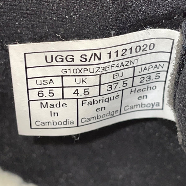 UGG Women’s Black Suede Shearling Lined Lakesider Heritage Hiking Boots Size 6.5