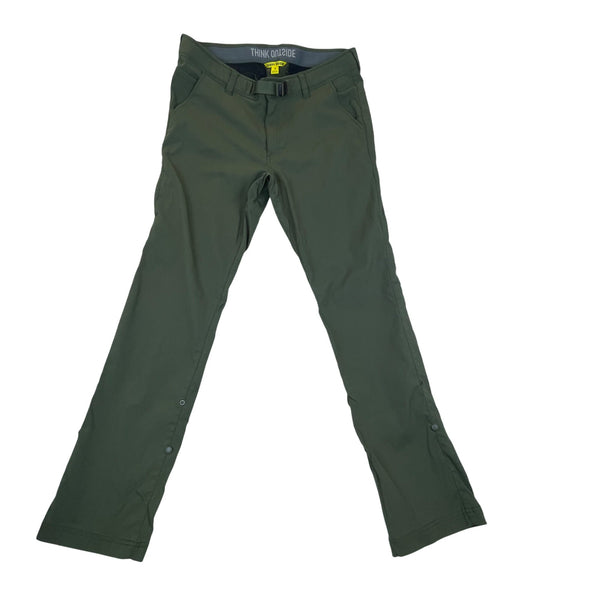 Sierra Designs Mens Green Hiking Trail Pants Size 36 Adjustable Quick-Dry