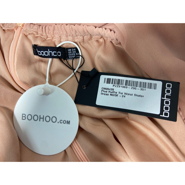 Boohoo Women's Pink A-Line Dress Sz 20 - NWT