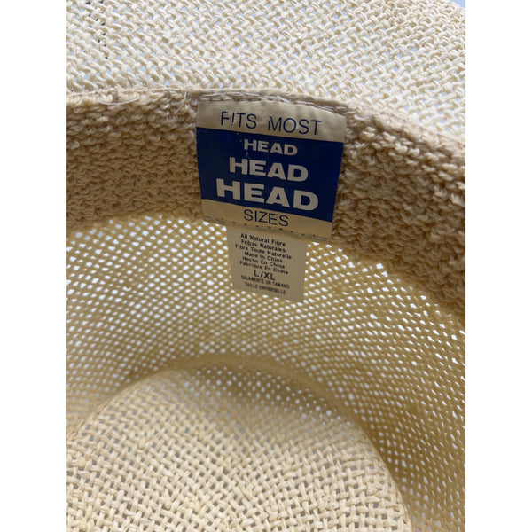 HEAD HEAD HEAD Brim Straw Hat With Patterned Band