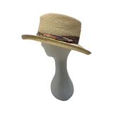 HEAD HEAD HEAD Brim Straw Hat With Patterned Band