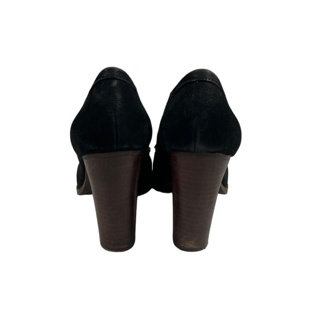Nine West Women's Black Leather NwNarvik Loafer Pump Sz 9.5
