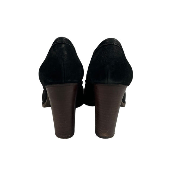 Nine West Women's Black Leather NwNarvik Loafer Pump Sz 9.5