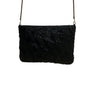 Vintage Handmade Women’s Black Beaded Elegant Crossbody Bag