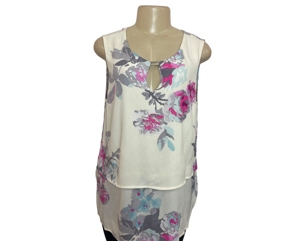 Joules Women's Floral Sleeveless Blouse Sz L - New