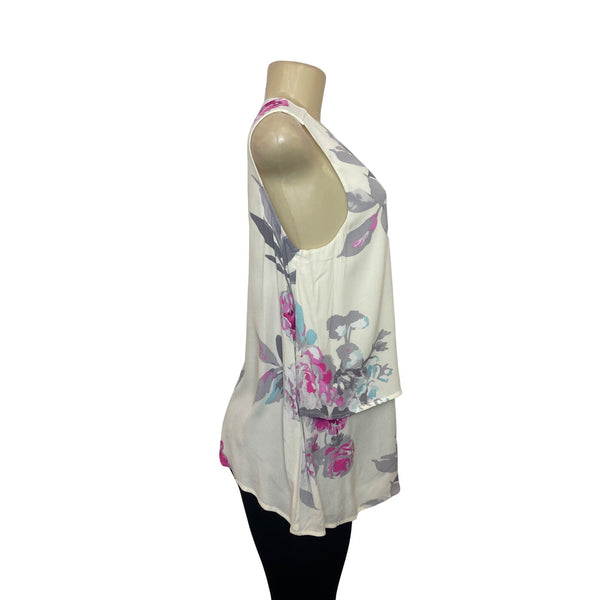 Joules Women's Floral Sleeveless Blouse Sz L - New