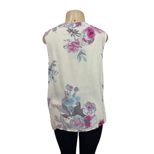 Joules Women's Floral Sleeveless Blouse Sz L - New