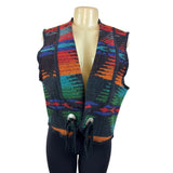 Woolrich Women's Multicolor Southwestern Wool Sleeveless Vest Sz L