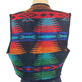 Woolrich Women's Multicolor Southwestern Wool Sleeveless Vest Sz L