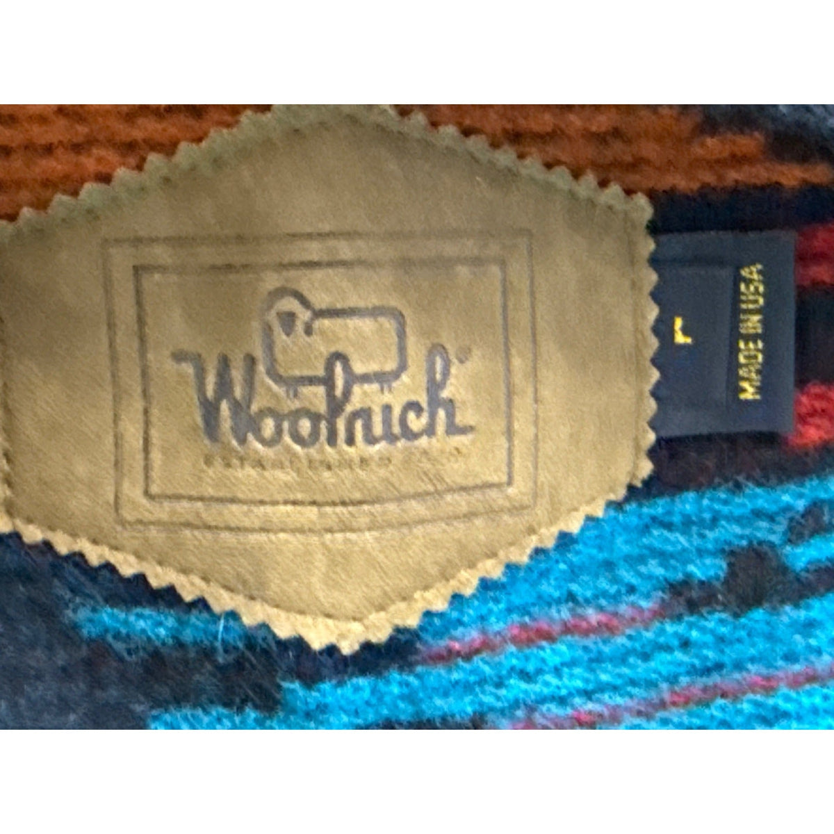 Woolrich Women's Multicolor Southwestern Wool Sleeveless Vest Sz L