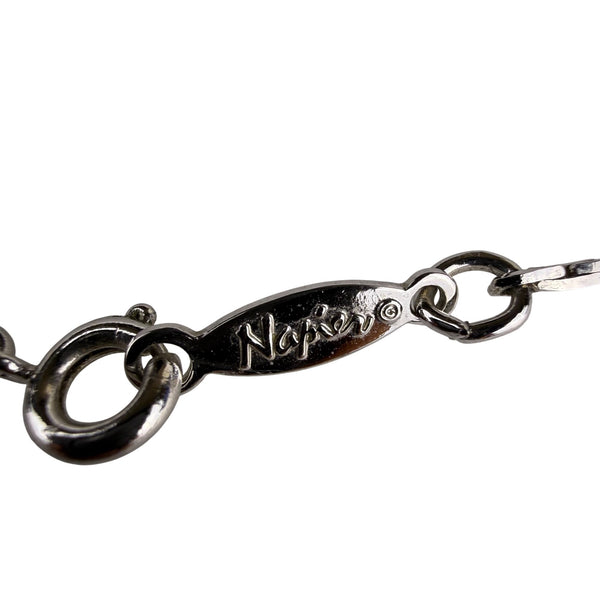 Judith Ripka Womens Amethyst Silver Tone Pendant Necklace Purple Gemstone Thailand