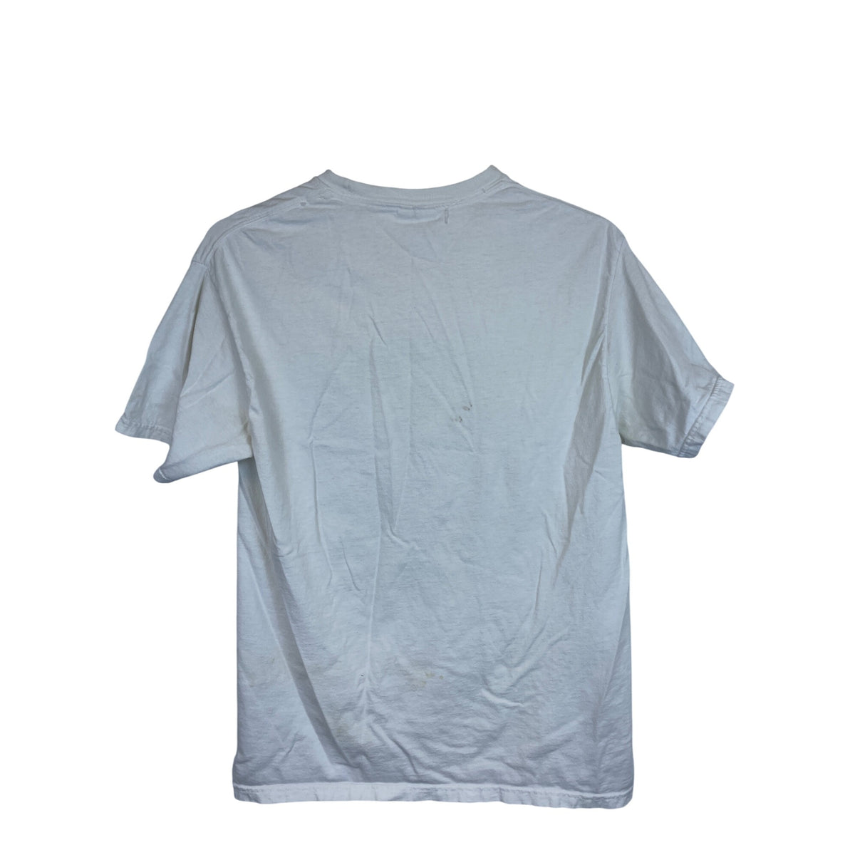 Hanes Mens White Graphic T-Shirt "Highagain" Design Medium 100% Cotton