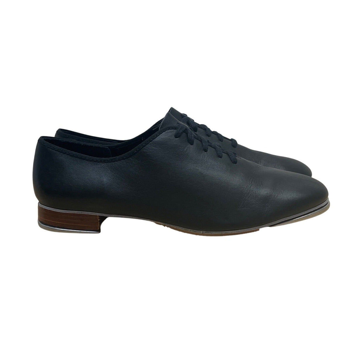 Capezio The Dancemaker Women’s Black Leather Tele Tone Tap Dance Shoes Size 8W