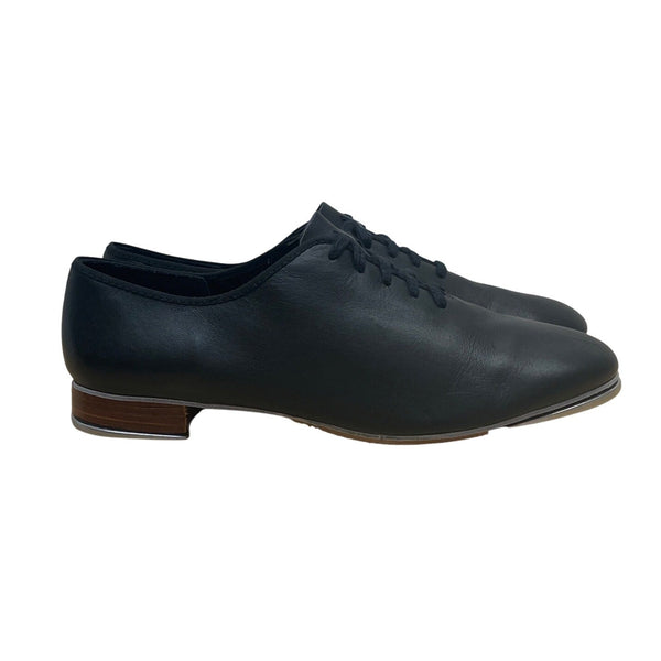 Capezio The Dancemaker Women’s Black Leather Tele Tone Tap Dance Shoes Size 8W